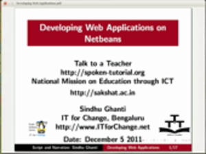 Developing a sample web application small