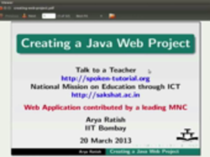 Creating a java web project small