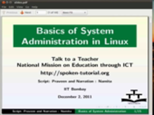 Basics of system administration small