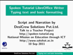 Typing text and basic formatting small