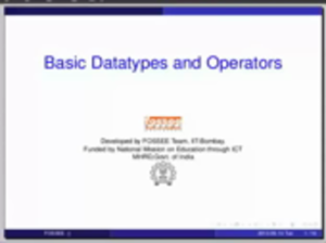 Basic datatypes and operators small