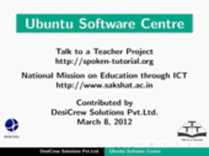 Ubuntu software center small